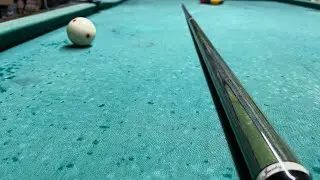 Running a rack with my new Jacoby carbon fiber cue 🫣
