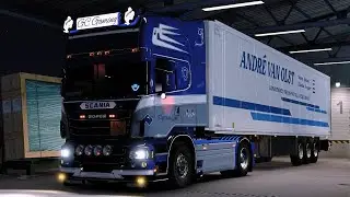 ETS 2 Scania R2012 by Fred 1.41 |Released| Grand Utopia Pontiac to Rombas Night drive (4K)