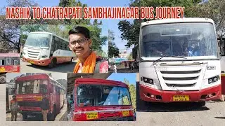Nashik To Sambhajinagar Bus Journey In MSRTC Lal Pari Pari Bus Had A Small Accident