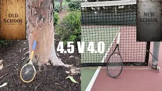 Can a USTA 4.5 beat a 4.0 using a Wooden Racquet?