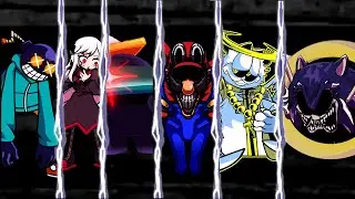 All Stars Act 4 but Ultra M mimics covers | FNF Mario Madness v2
