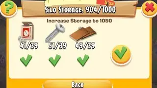 Hay Day Gameplay 272 , Silo Storage Upgrade to 1050 (Level 61) ♥️