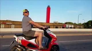 Smooth Q Gimbal + Samsung Galaxy S7 on a Scooter