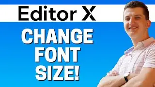 How To Change FonT Size In Editor X