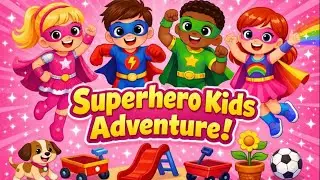 Playground Super Heros For Kids | Kids learning Classroom