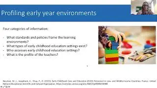 Jessica Massonni&eacute; -- Profiling Early Childhood Education systems across countries