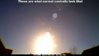 Time-Lapse: Comparison of Normal Contrails and Chemtrails