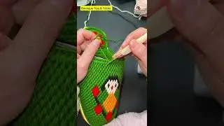 Beautiful Woolen Slippers Making Process In Easy #crochet #worldtailor #handmade #ussewtips