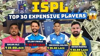 Ispl season 3 Most Expensive Players List 2025 || Ispl season 3 Top 30 Most expensive Players list 