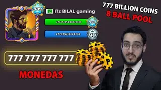 COINS 777 777 777 777 MONEDAS 999 LEVEL EN 8 BALL POOL 😱‼️