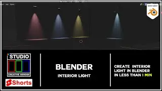 Blender 3.0 alpha lighting tutorial. Interior designing lights #shorts