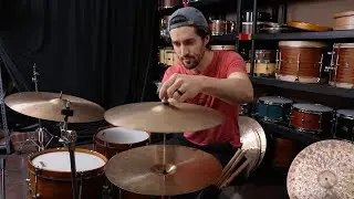 Checking out some AWESOME hi-hats (that I didn't make)