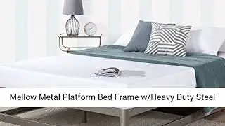 BED FRAME REVİEW Mellow Metal Platform Bed Frame w/Heavy Duty Steel Slat Foundation