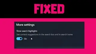 How To QUICKLY DISABLE or ENABLE Search Highlights on Windows