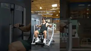 ONLY use a Machine Chest Press if&hellip;