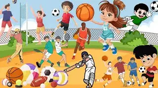 BrightKidz || Спортивные мячи || Название спортивного мяча || Узнайте название спортивного мяча | Обучающее видео для детей ||
