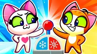 Hot VS Cold Challenge | Kids Turn Into Superheroes | Fun Educational Stories | Purr-Purr Stories