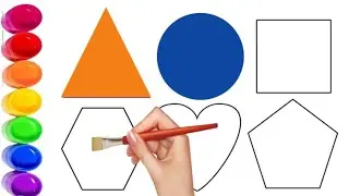 shapes drawing for kids, learn 2d shapes, colours for toddlers | preschool learning-4
