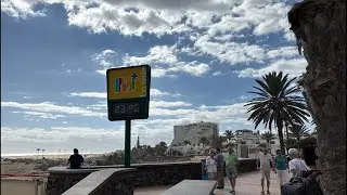 🔵Live Gran Canaria - Playa del Ingl&eacute;s. Wind and Gray Clouds Appear. December 1, 2025