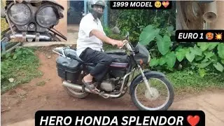 Hero Honda Splendor❤️Euro 1🥵💥#subscribe @modzgarage21 #trending#bike#family#reels#youtube#shorts