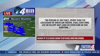 Racial covenant presented to Black business owner