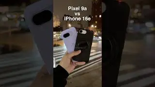Pixel 9a vs iPhone 16e Lowlight Zoom Test!