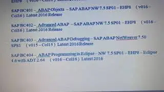 SAP ABAP Certification Materials Download