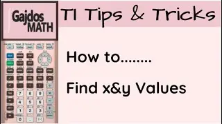 Finding X and Y values