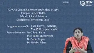 IGNOU BAPCH - Bachelor of Arts Psychology Honours Live Session