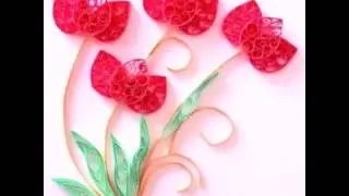 How to make a lotus flower using quilling craft