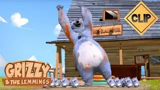 Grizzy tente de se faire adopter par les Lemmings - Grizzy & les Lemmings