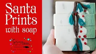 Santa Foot Prints Soap stencil