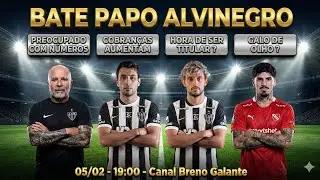 🛑AO VIVO🛑SAMPAOLI PREOCUPADO 🔸COBRANÇAS AUMENTAM 🔸HORA DE SER TITULAR ❓ GALO DE OLHO ❓