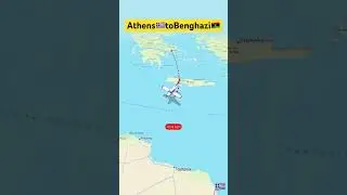 Flying from Athens to Benghazi #athens #greece #benghazi #lybia