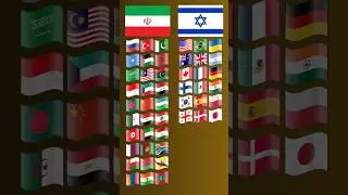 Team Iran vs Team Israel 💥💥 #war #shorts #youtubeshorts #countryballs #israel #iran  #country #flag