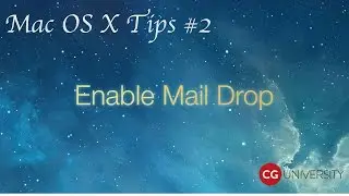 Mac OS X Tips # 2 - Enable Mail Drop