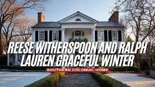 Southern Colonial Home Inspired by Reese Witherspoon and Ralph Lauren Graceful Winter Classic