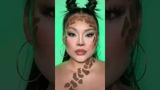 Giraffe Makeup #shorts #halloween #halloweenmakeup