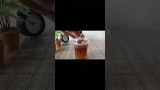 Mango bubble tea 🥭 #food #blogger #fruit #asmr #sound #music #shorts #youtuber #video #song #mango