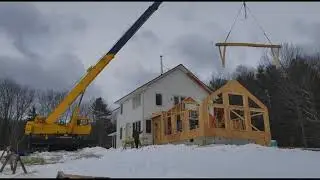 TimberHomes Timber Frame Raising