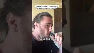 if bad guys on TV vaped instead of smoking cigars/cigarettes #shorts #comedy #funny