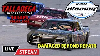 iRacing Winter NASCAR Series | Talladega Superspeedway | 94 Laps | Monte Carlo &rsquo;87 (LIVE)