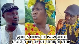 Aboki is looking for madam aproko because of the cow she bought on credit. (Full comedy)