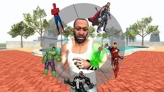 Avengers Mode New Update Ibd3d fight franklin siren head😲| All Superheros🦸Suits Collect Franklin |