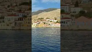 Approaching the beautiful island of Chalki,Greece