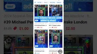 New cards added to shop!!🛸#collx #collxapp #sportscards #tradingcards #atlantafalcons