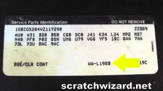 How to find your Saturn paint code.