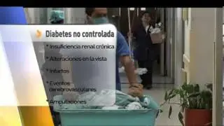 Diabetes no controlada causa complicaciones