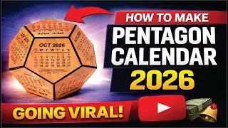 HOW TO MAKE PENTAGON CALENDAR IN EASY WAY FULL PROCESS