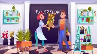 Buying flowers | English conversation